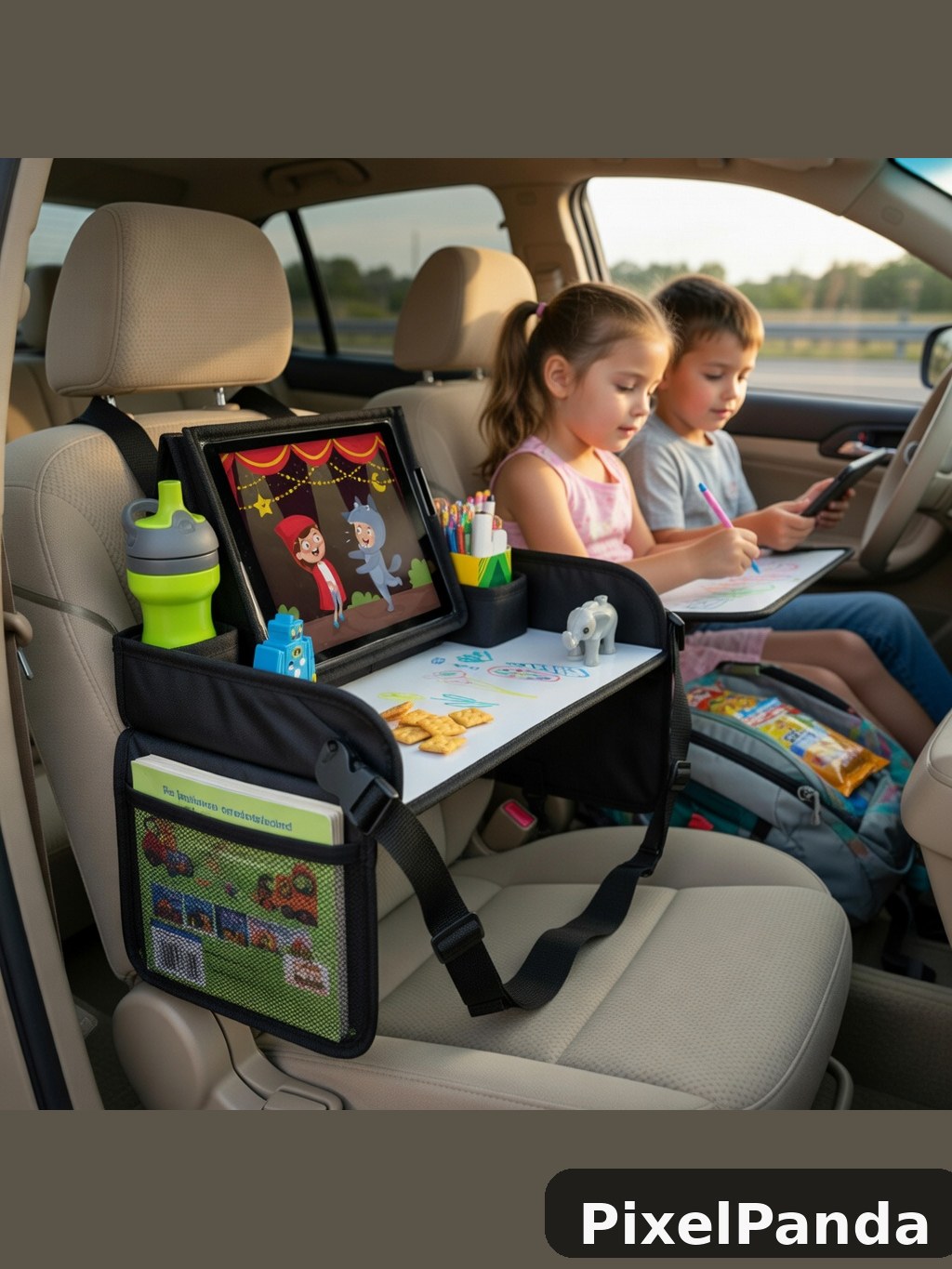Family Road Trip Scene — Made with PixelPanda