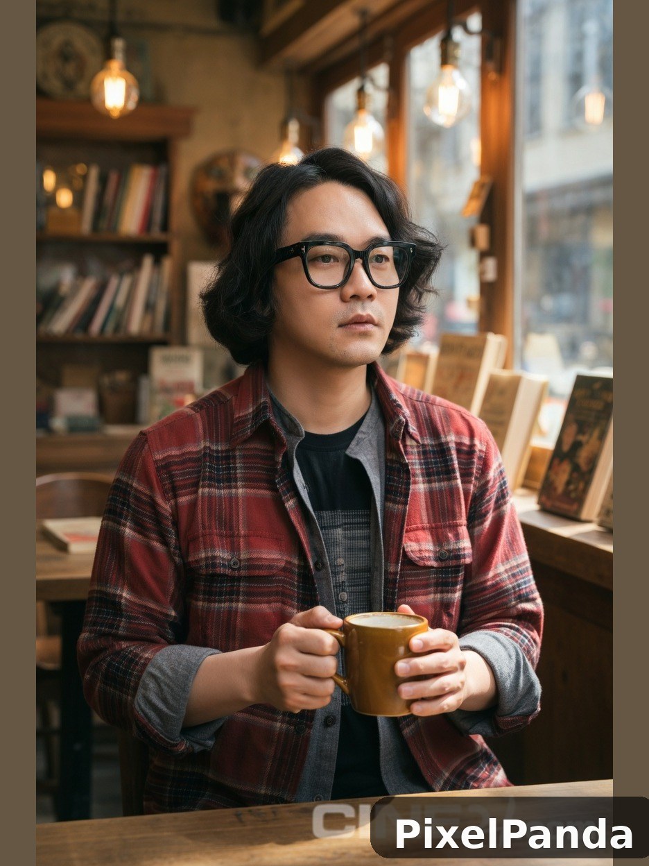 Coffee Shop Casual — Made with PixelPanda