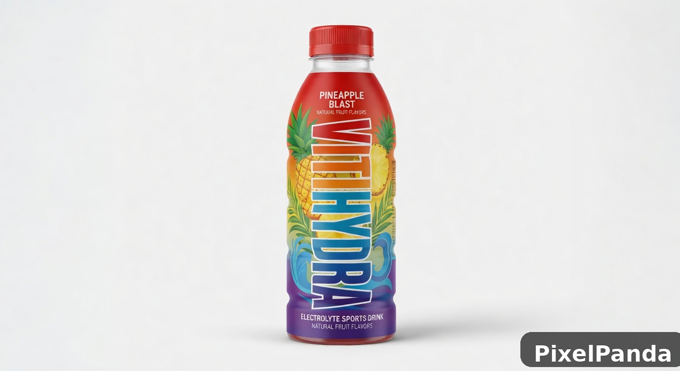 Close-Up Label Detail — Made with PixelPanda