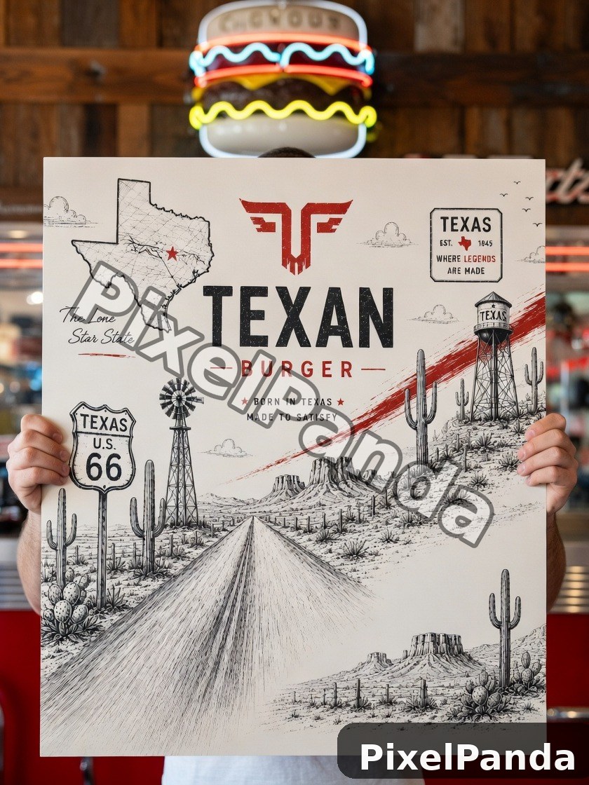 Roadside Diner Display — Made with PixelPanda