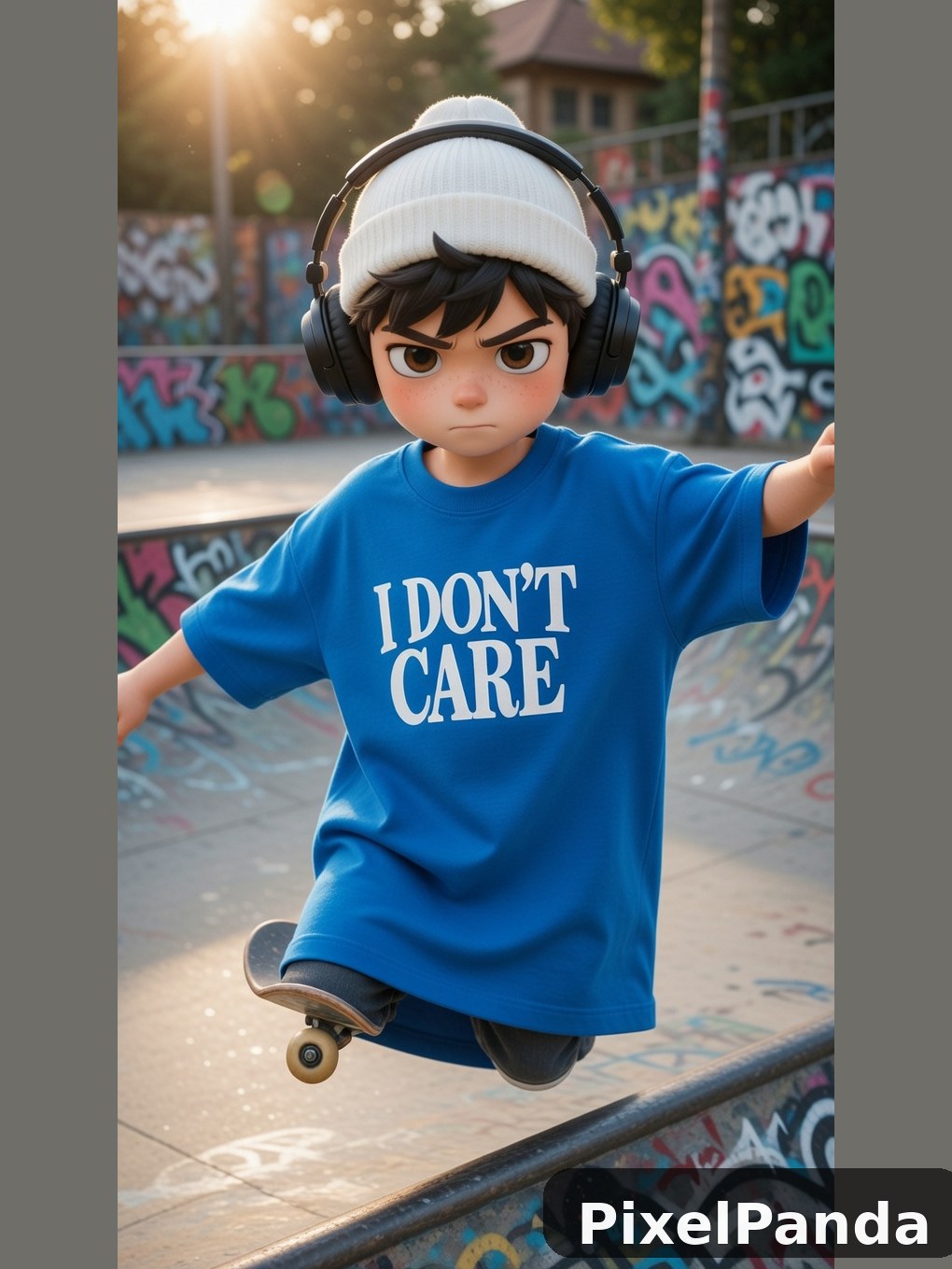 Skate Park Action — Made with PixelPanda