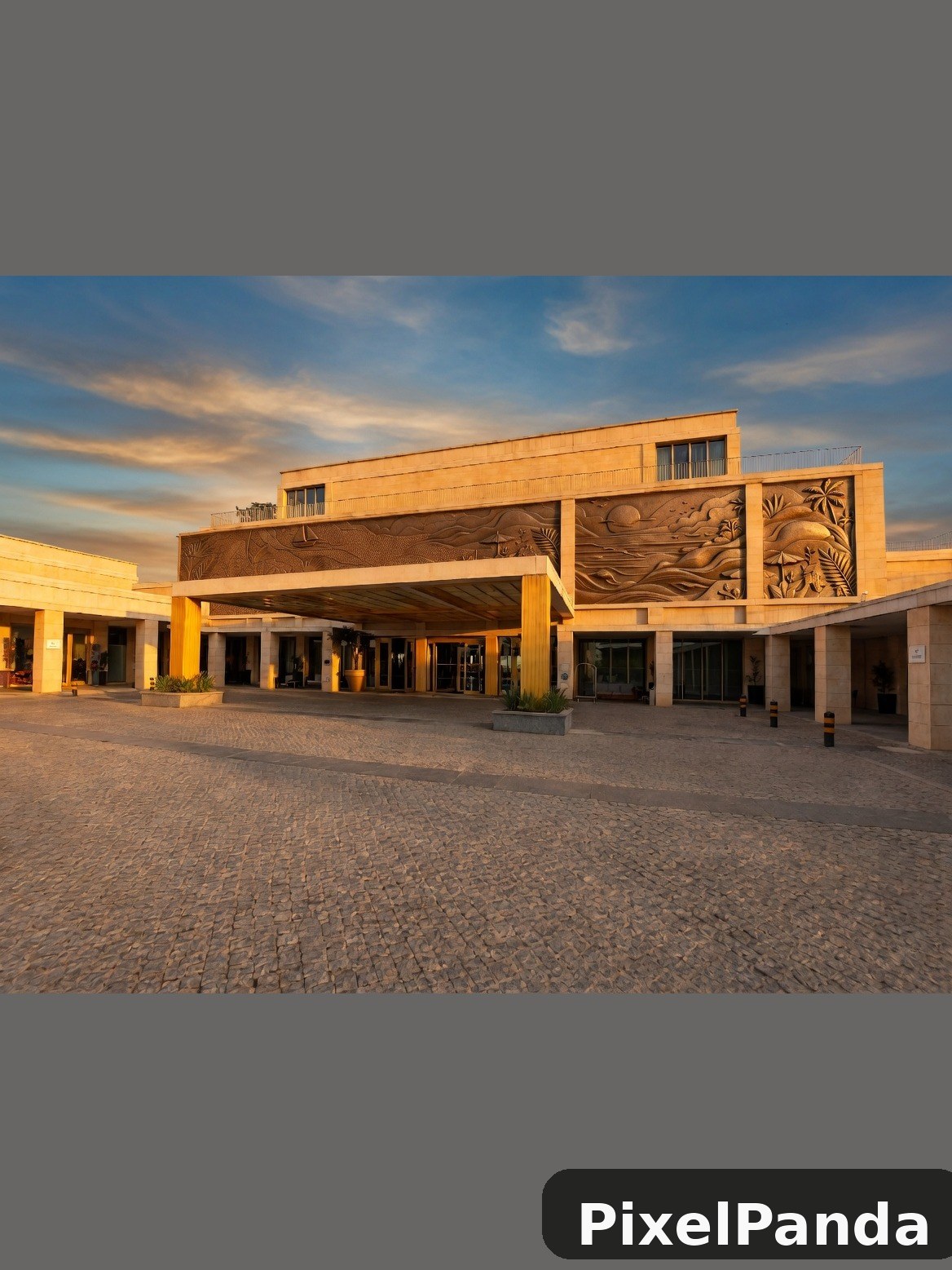 Golden Hour Architectural — Made with PixelPanda