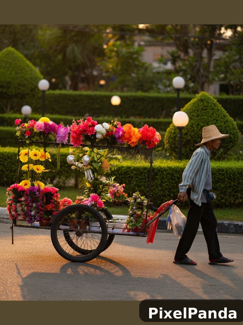 Evening Garden Glow — Made with PixelPanda