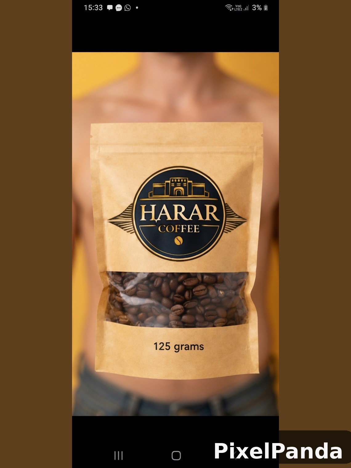 Close-Up Label Detail — Made with PixelPanda