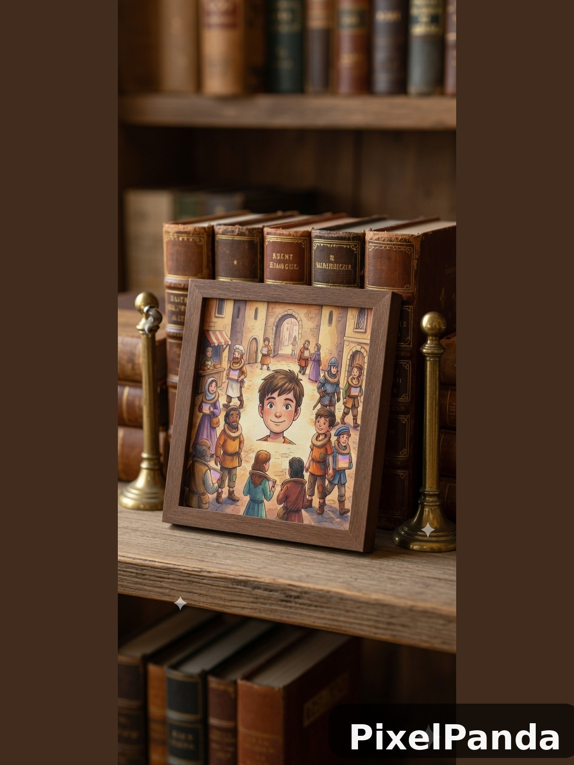 Library Corner Display — Made with PixelPanda