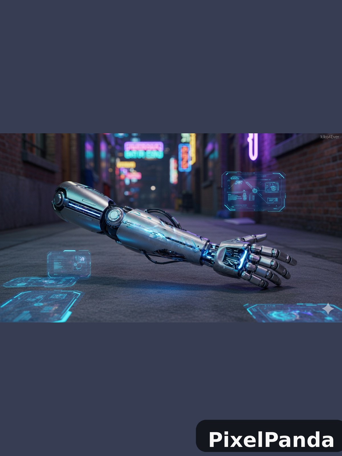 Neon Urban Street — Made with PixelPanda