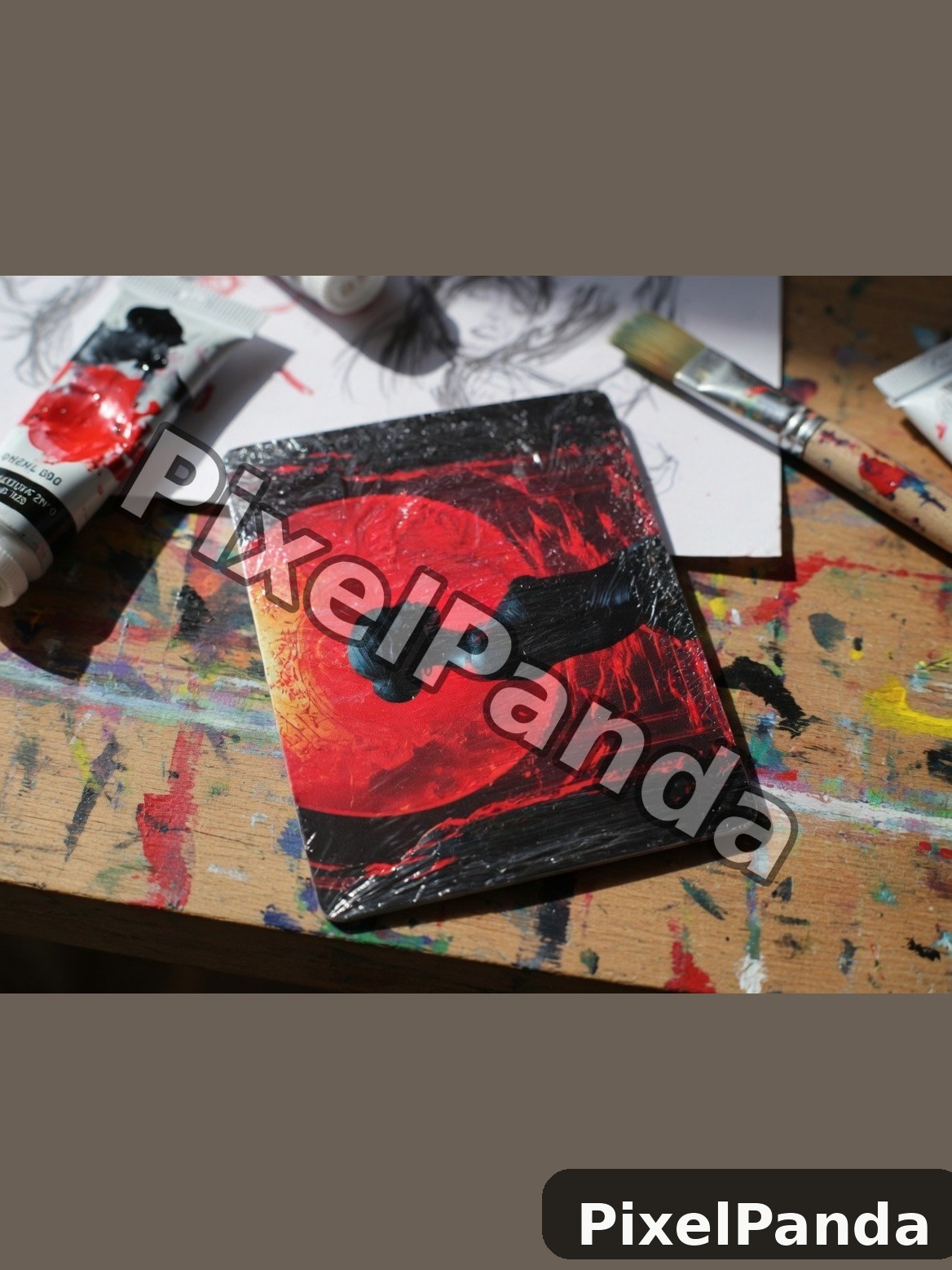 Artist Studio Desk — Made with PixelPanda