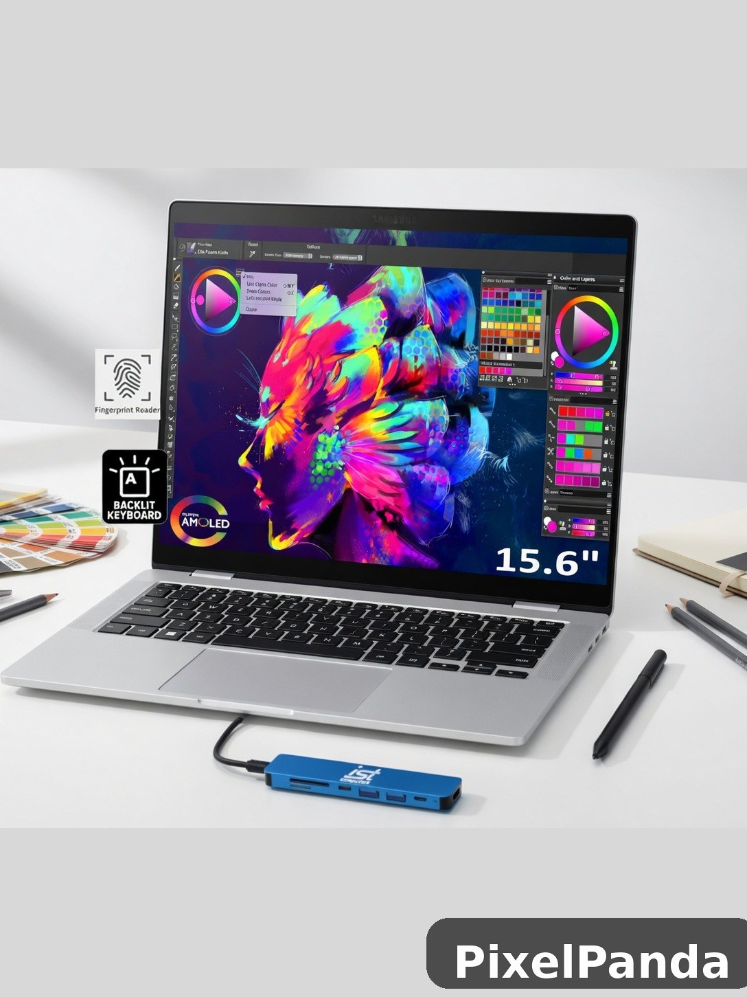 Creative Studio Setup — Made with PixelPanda