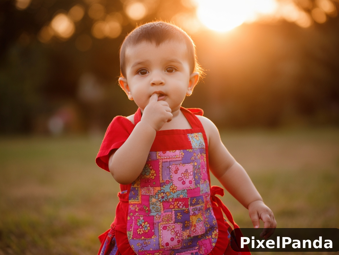 Golden Hour Portrait — Made with PixelPanda