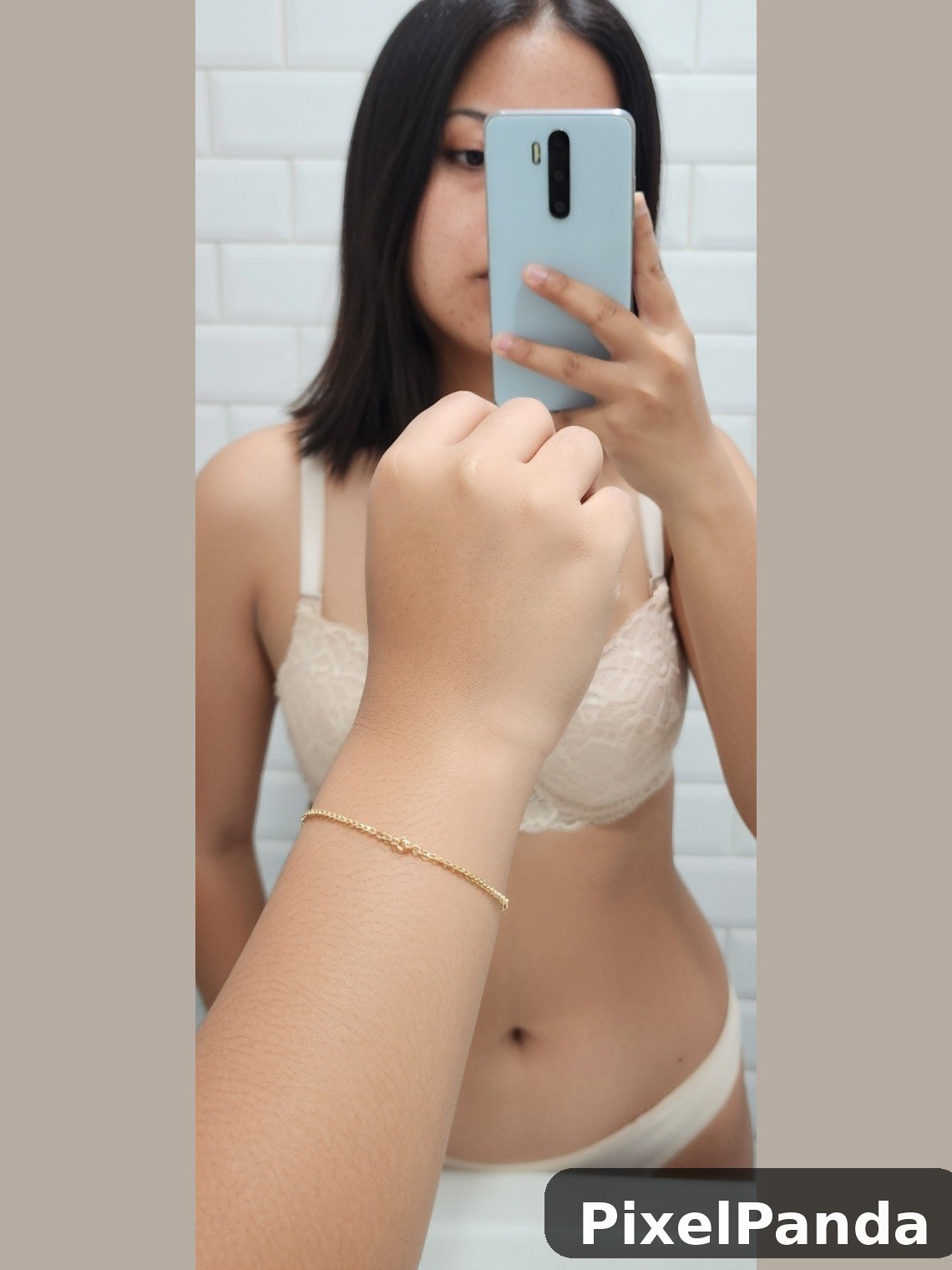 Minimalist Mirror Selfie — Made with PixelPanda