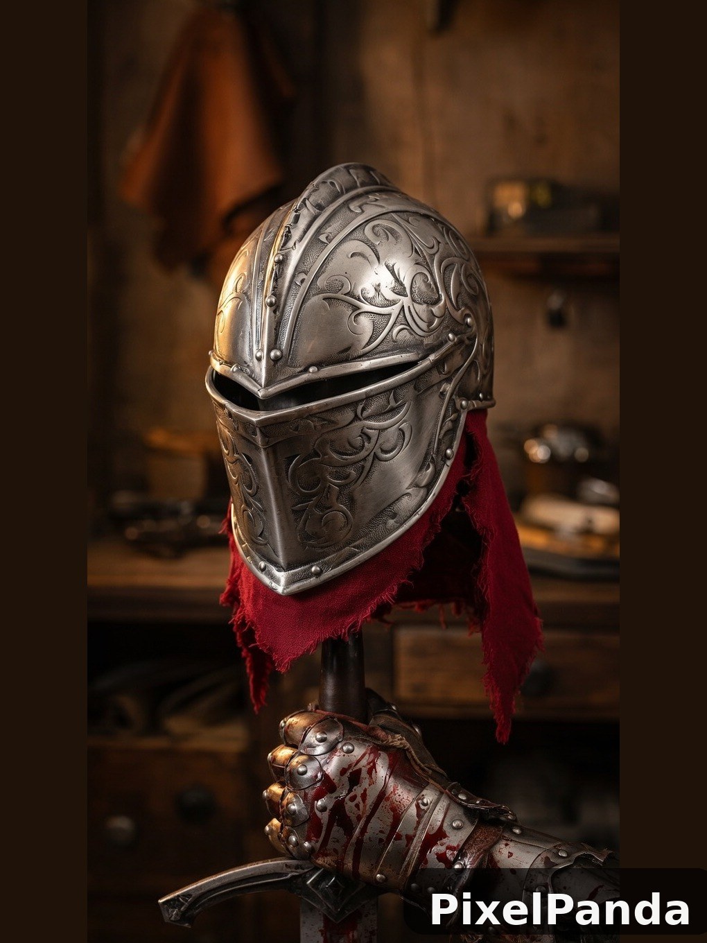 Armor Craftsmanship Detail — Made with PixelPanda