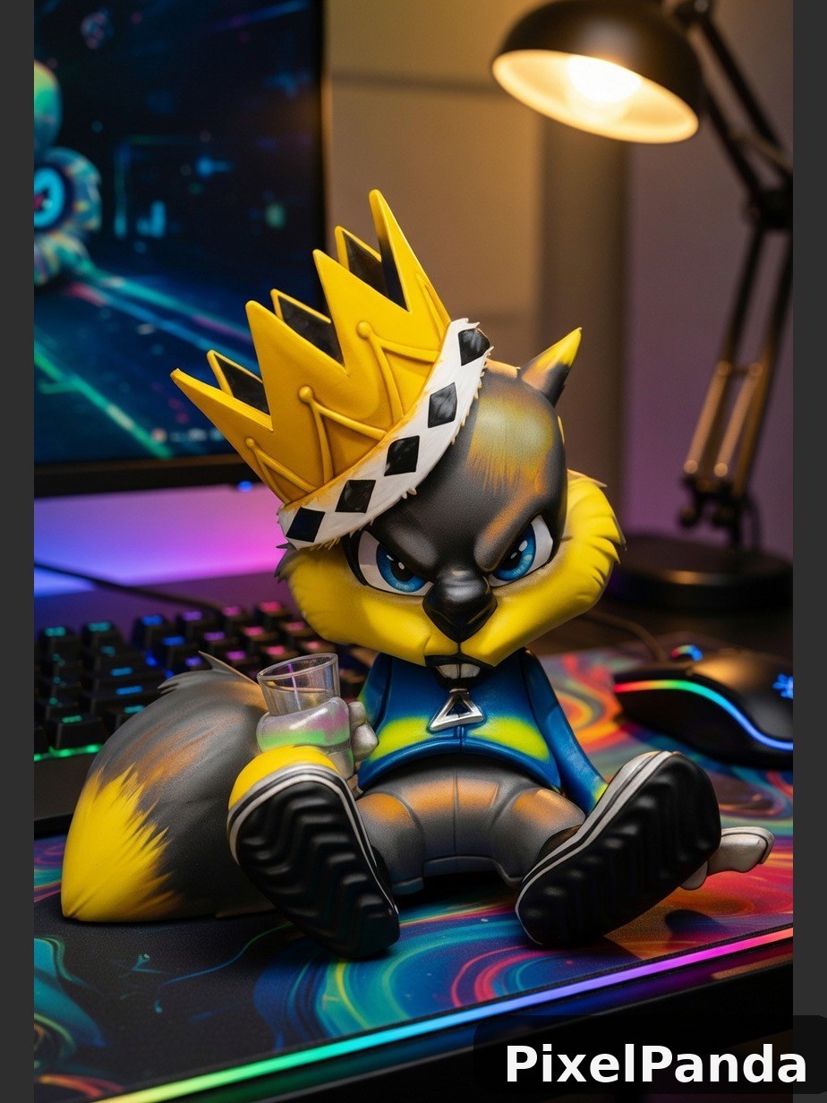 Gaming Desk Setup — Made with PixelPanda
