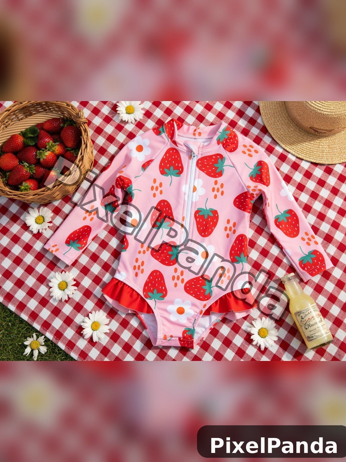 Picnic Blanket Flat Lay — Made with PixelPanda