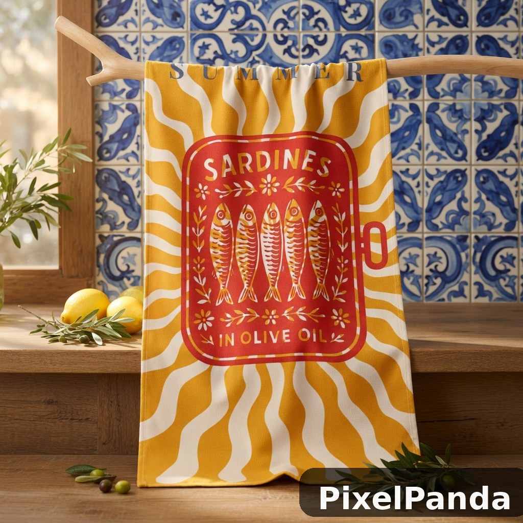 Coastal Kitchen Counter — Made with PixelPanda