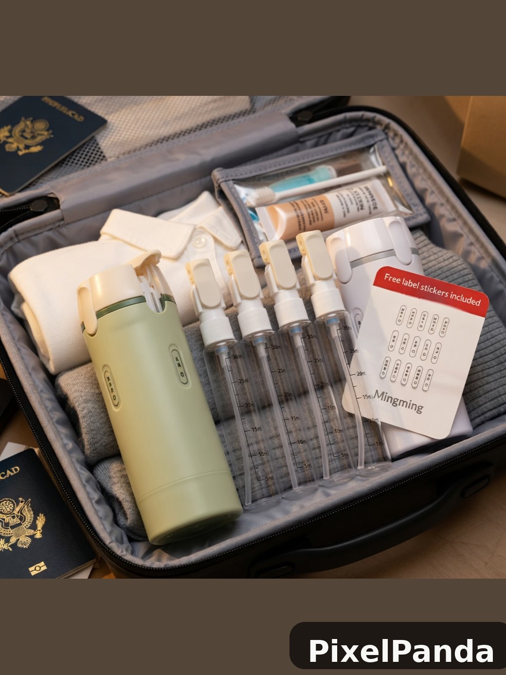 Travel Packing Scene — Made with PixelPanda