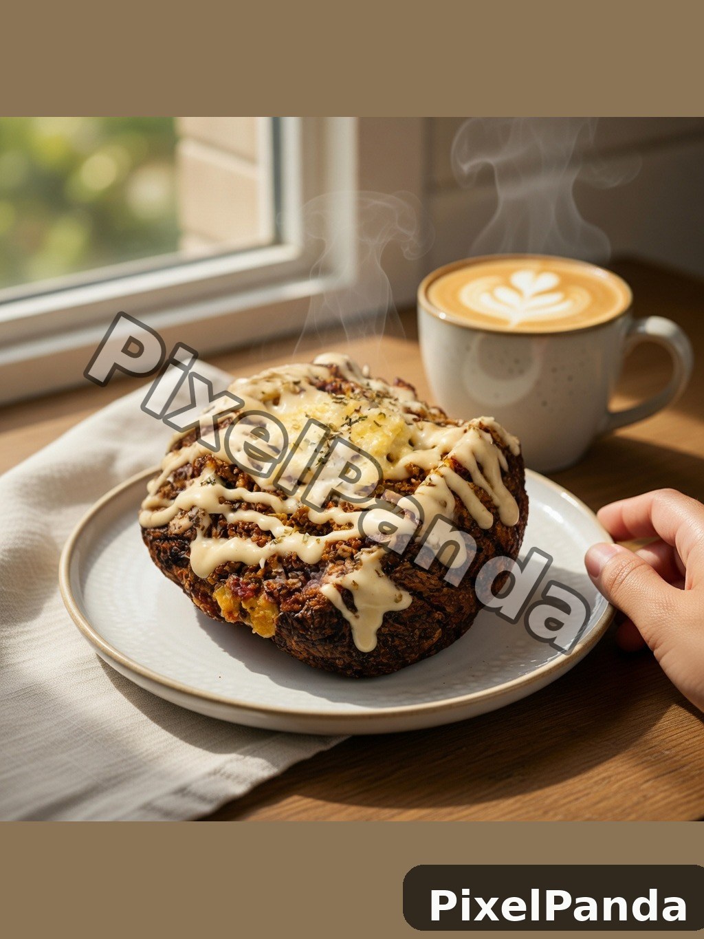 Cozy Coffee Moment — Made with PixelPanda