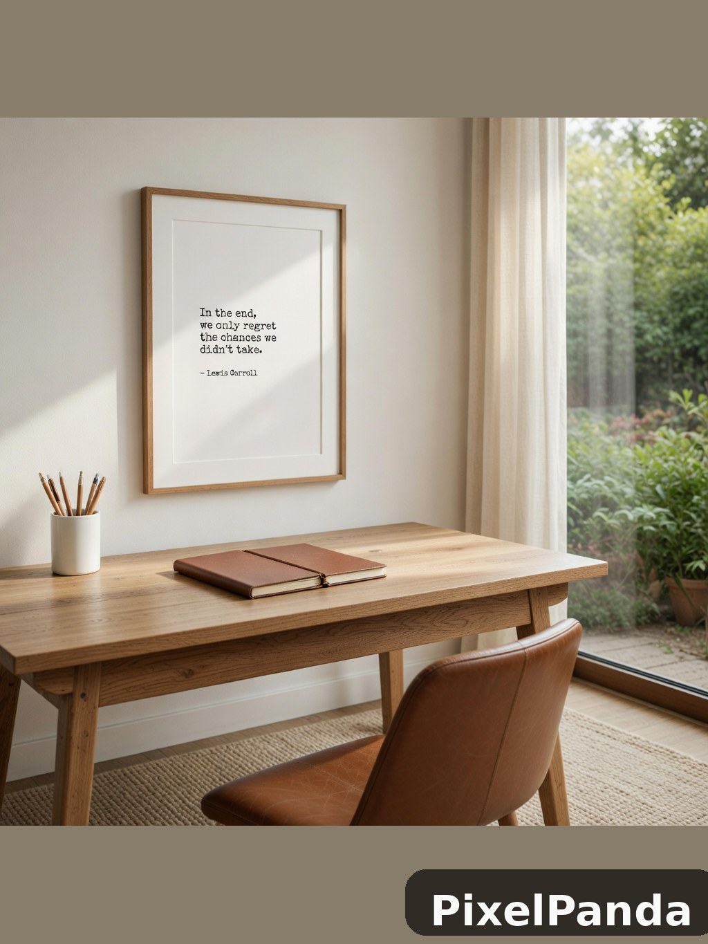 Home Office Desk — Made with PixelPanda