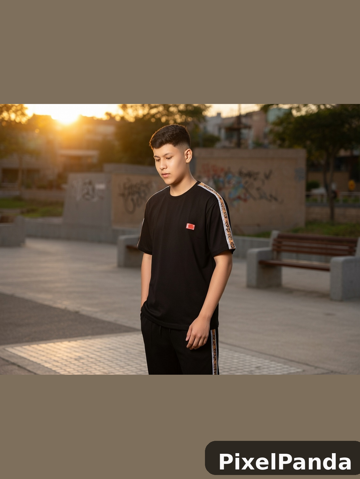 Golden Hour Outdoor — Made with PixelPanda