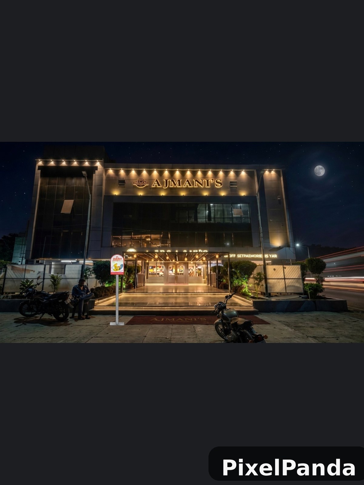 Nighttime Retail Glow — Made with PixelPanda