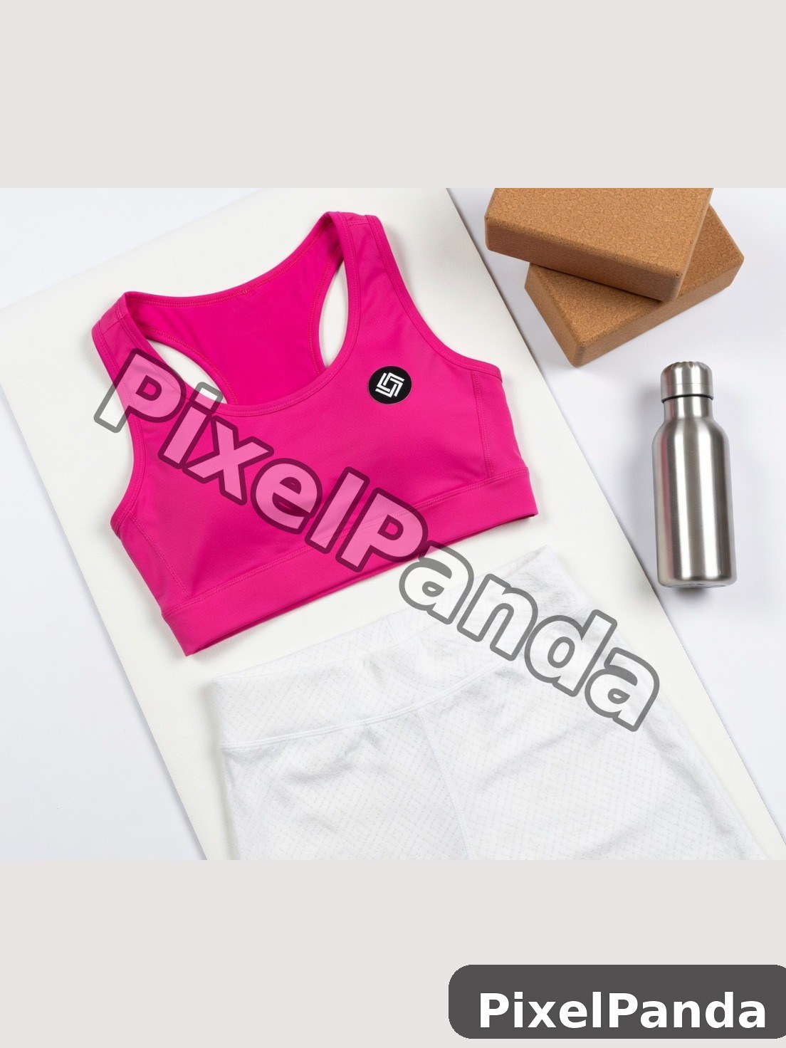 Fitness Studio Flat Lay — Made with PixelPanda