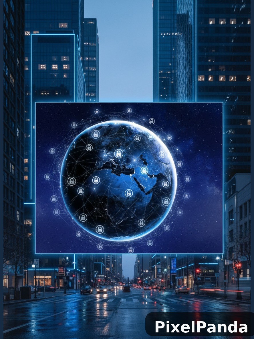 Urban Tech Street — Made with PixelPanda