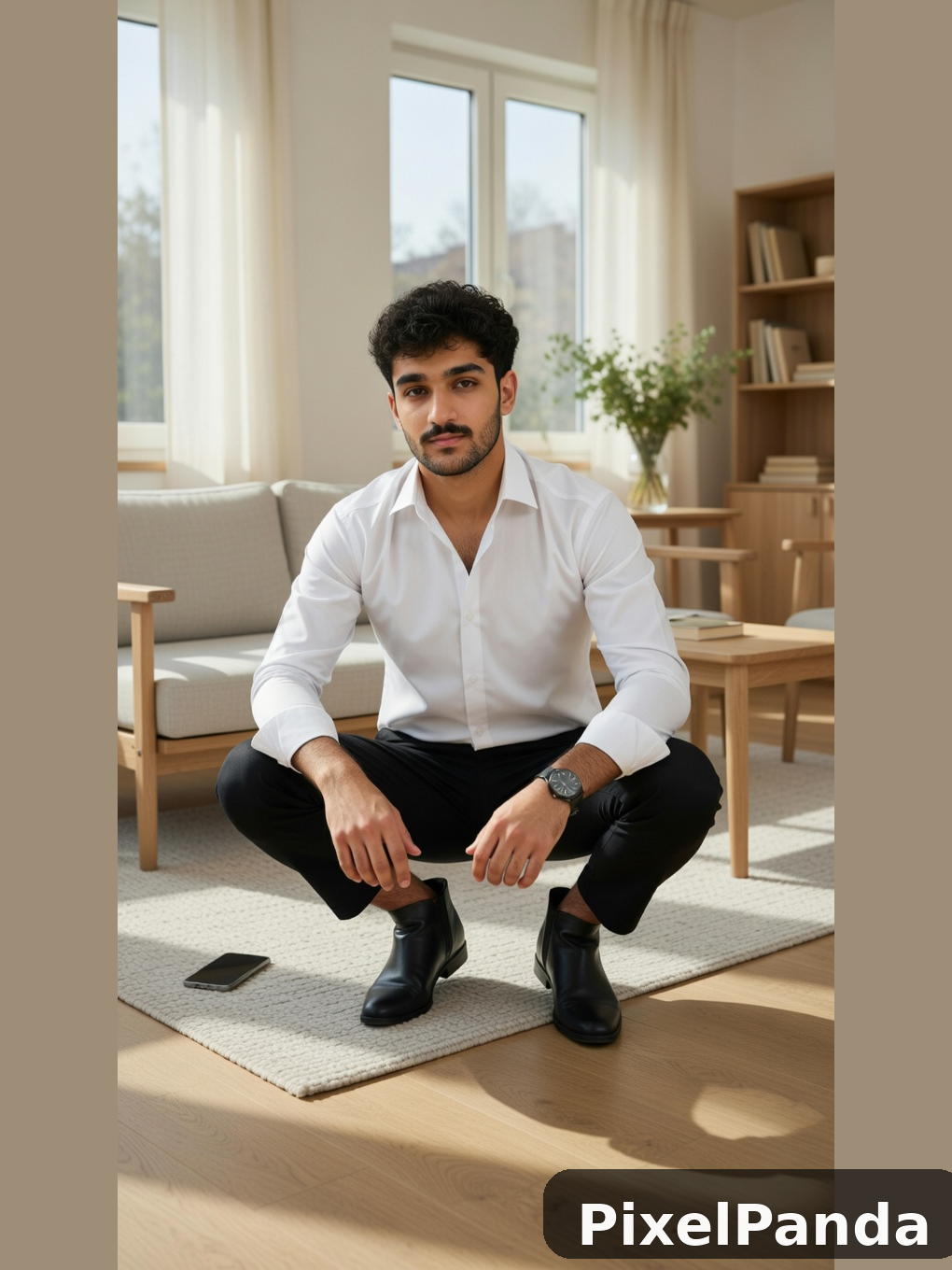 Minimalist Home Interior — Made with PixelPanda