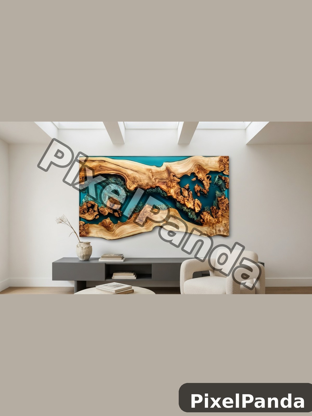 Collector's Living Room Vignette — Made with PixelPanda