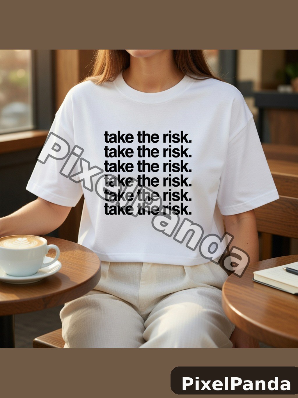 Morning Coffee Moment — Made with PixelPanda