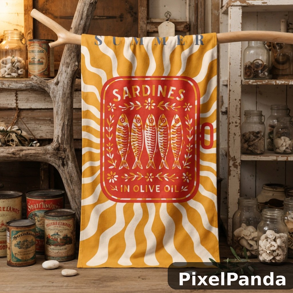 Vintage Market Display — Made with PixelPanda