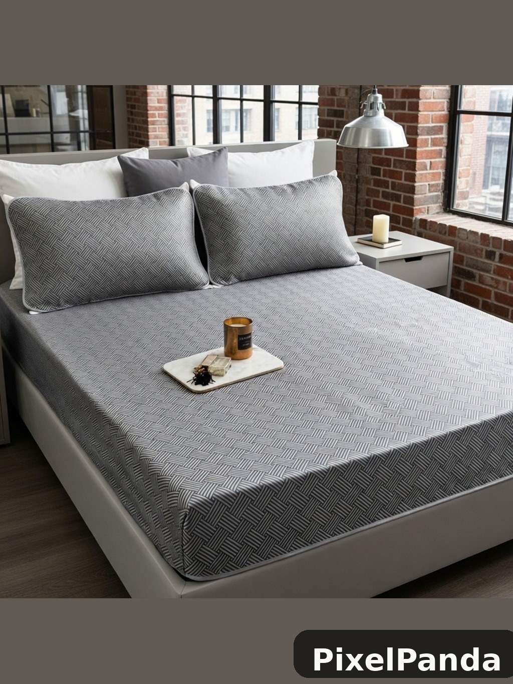 Contemporary Bedroom Vignette — Made with PixelPanda