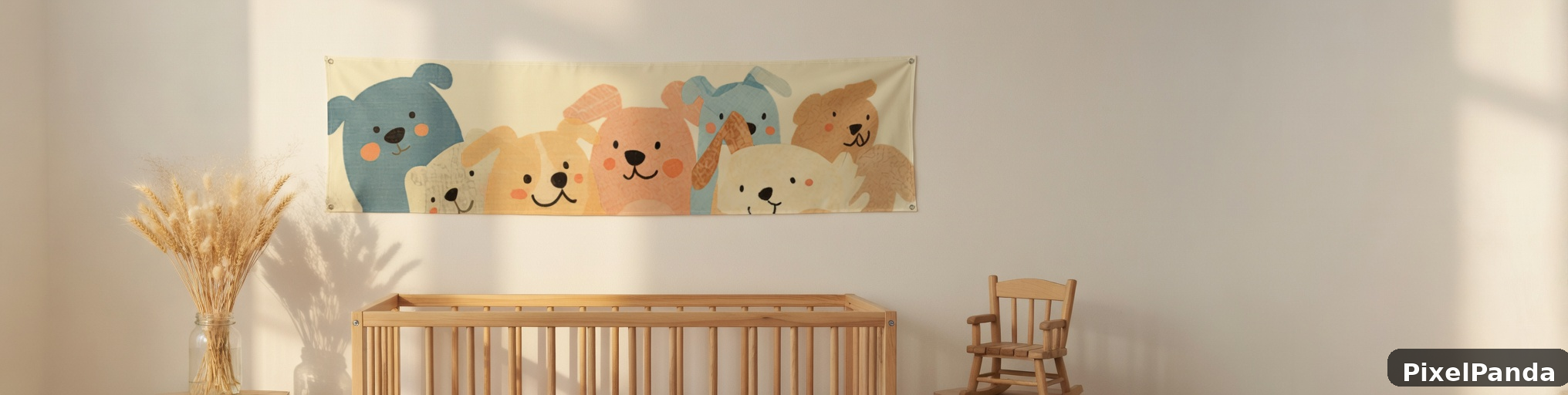 Nursery Wall Display — Made with PixelPanda
