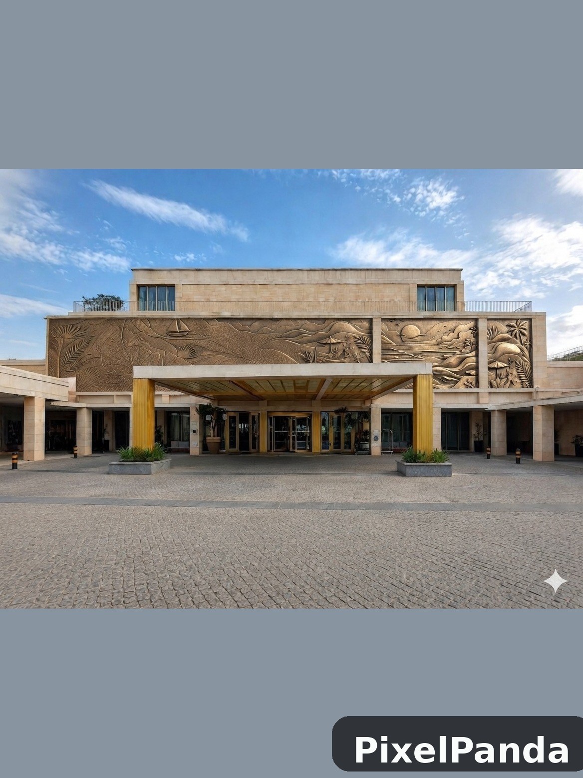 Courtyard Perspective — Made with PixelPanda