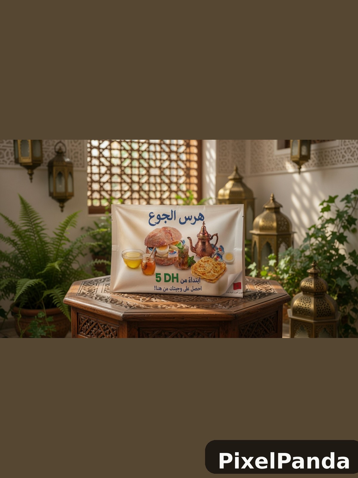 Riad Courtyard Scene — Made with PixelPanda