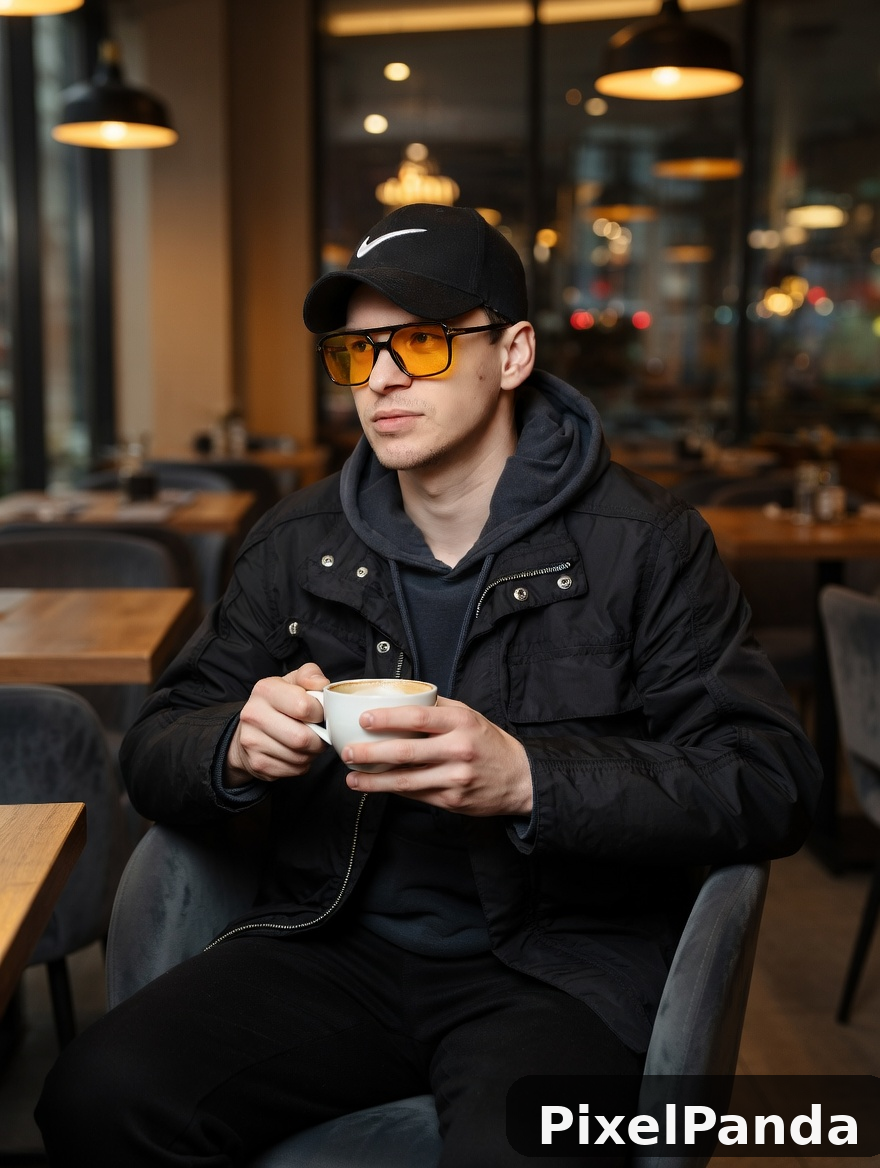 Coffee Shop Casual — Made with PixelPanda