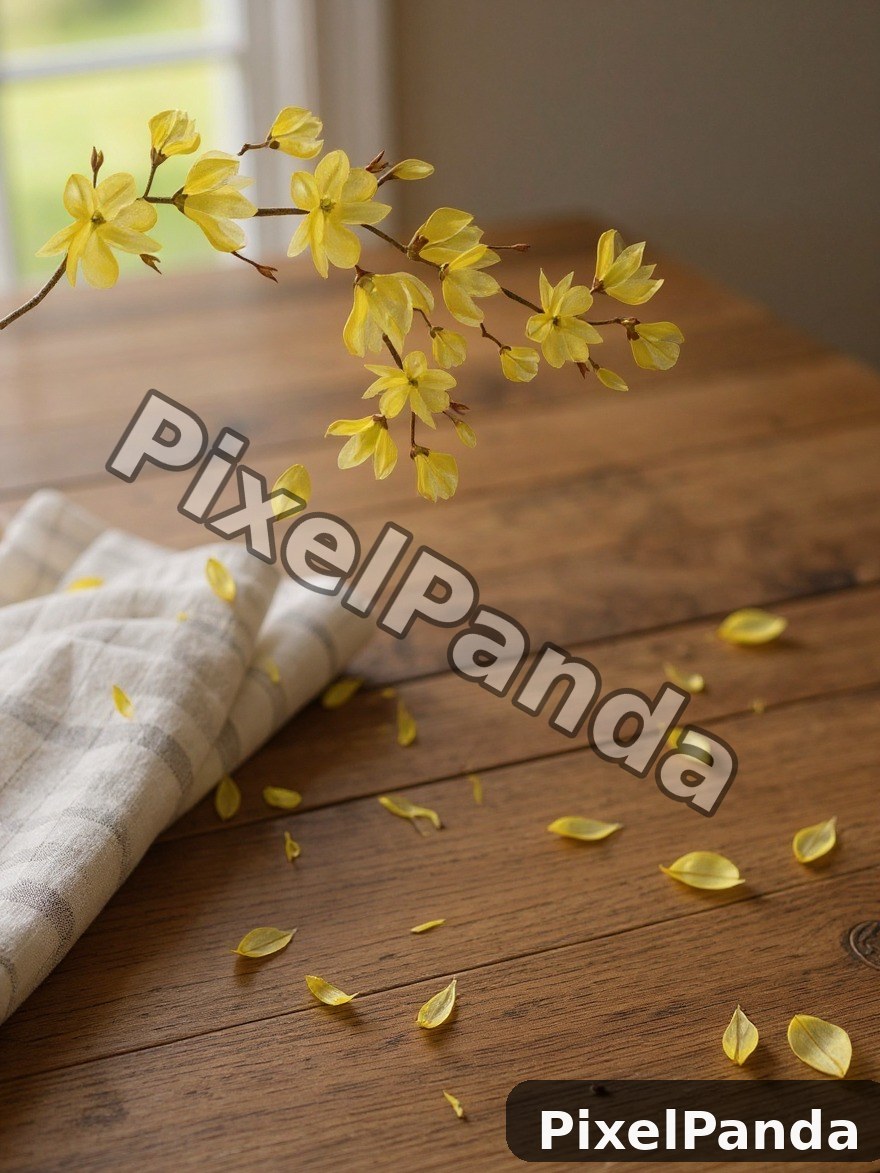 Garden Table Setting — Made with PixelPanda