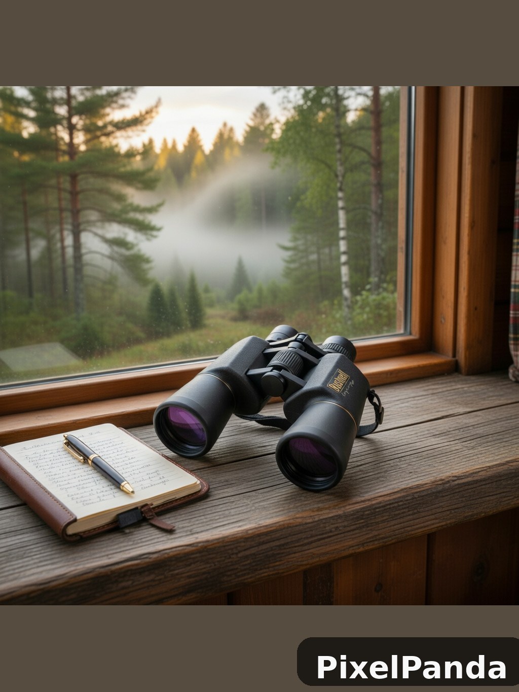 Cabin Window — Made with PixelPanda