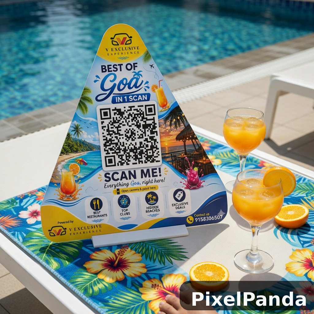Poolside Flat Lay — Made with PixelPanda