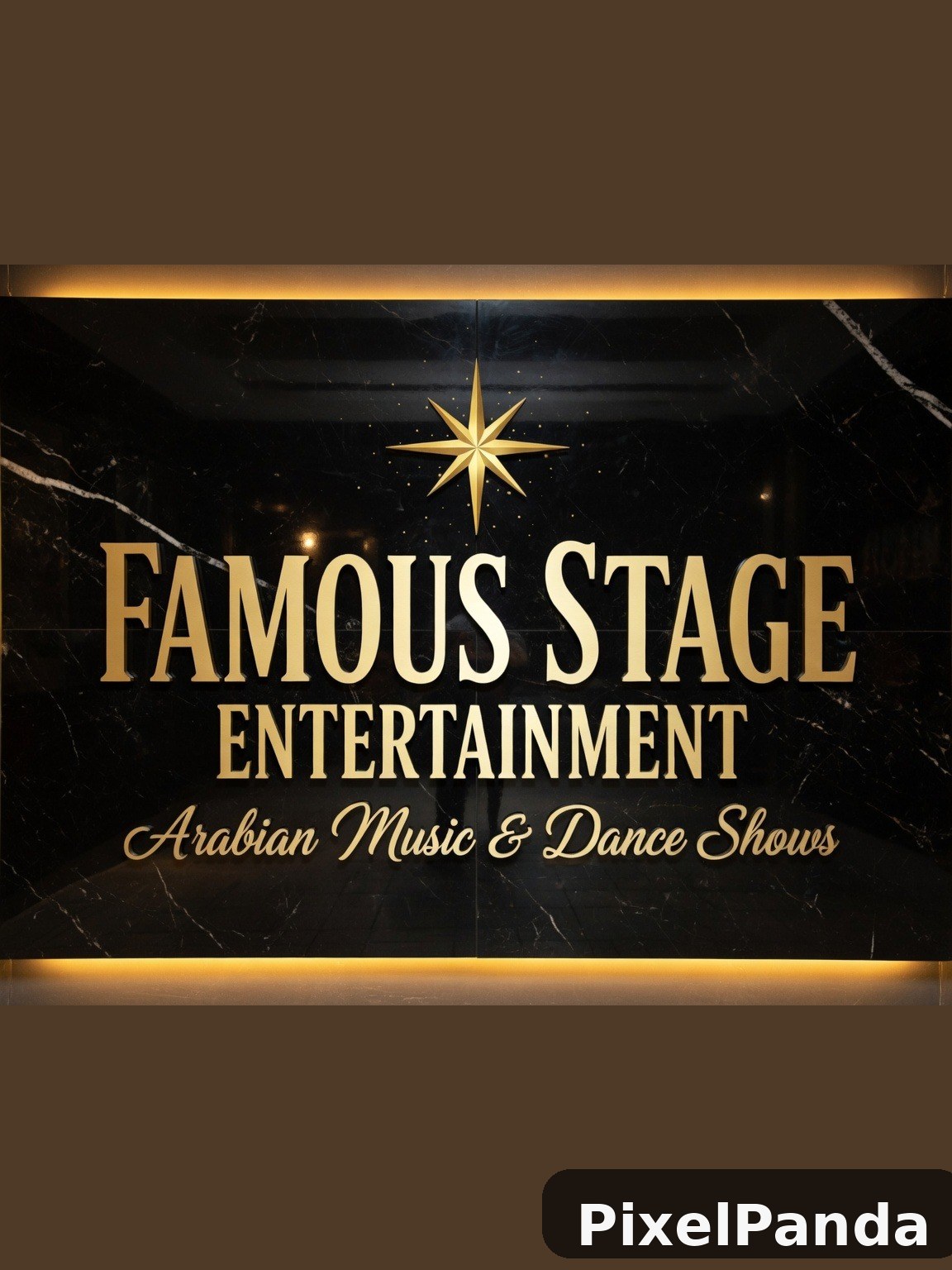 Luxury Event Signage — Made with PixelPanda
