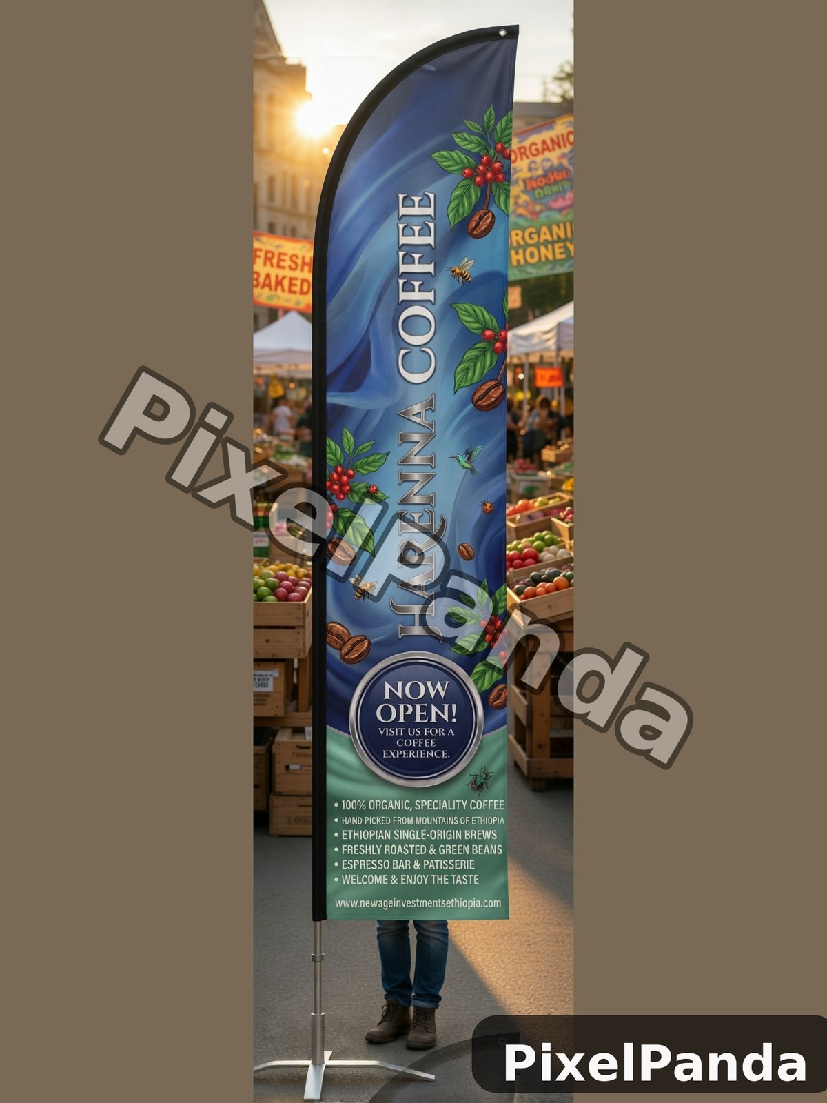 Market Square Display — Made with PixelPanda