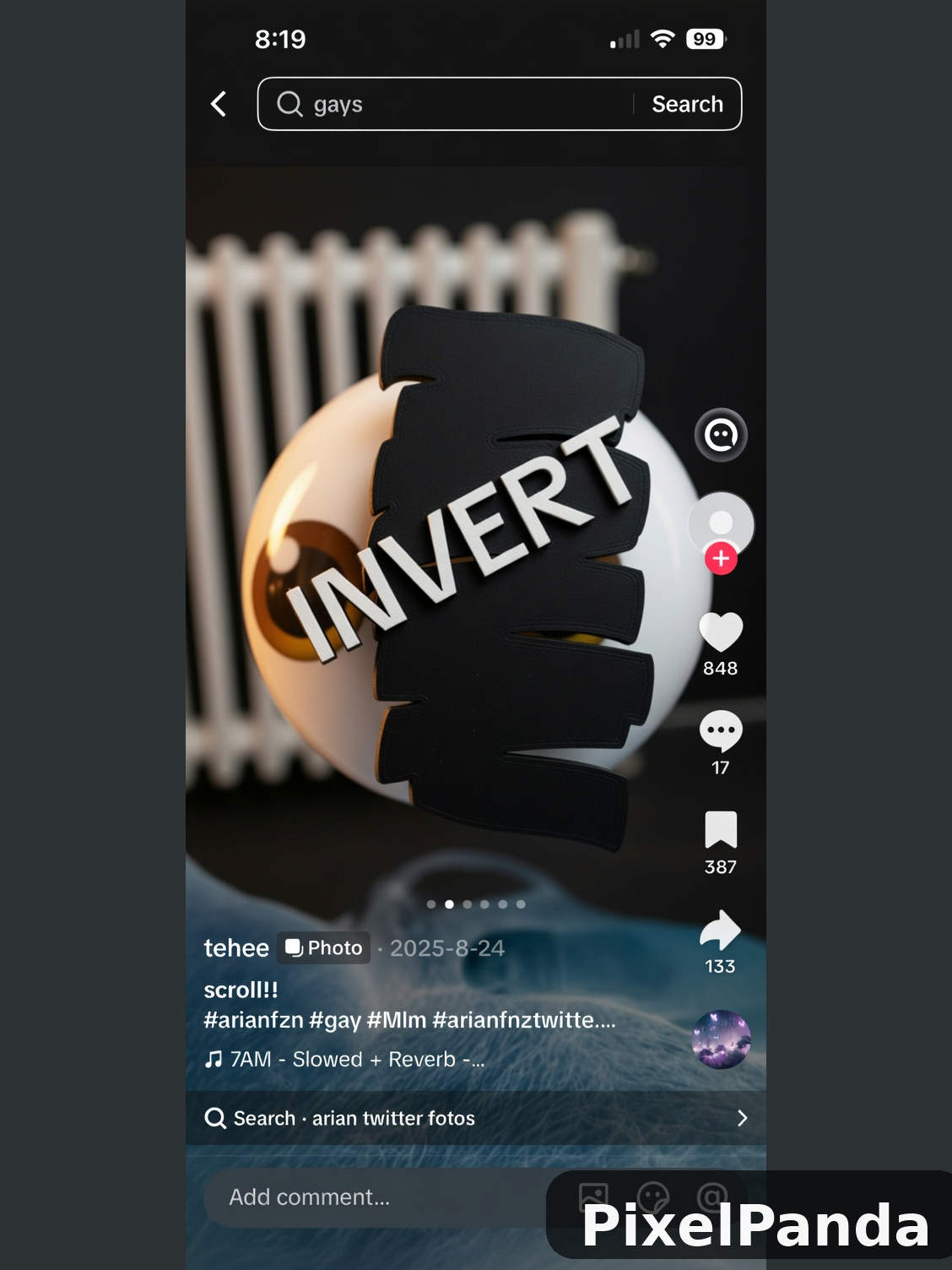 Dark Mode Close-up — Made with PixelPanda
