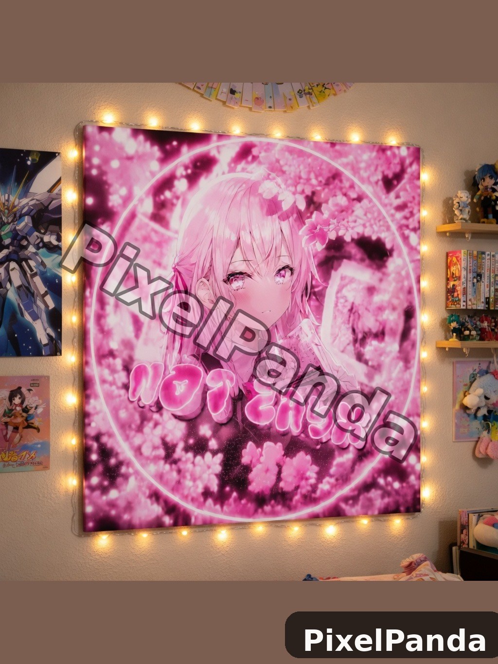 Bedroom Wall Display — Made with PixelPanda