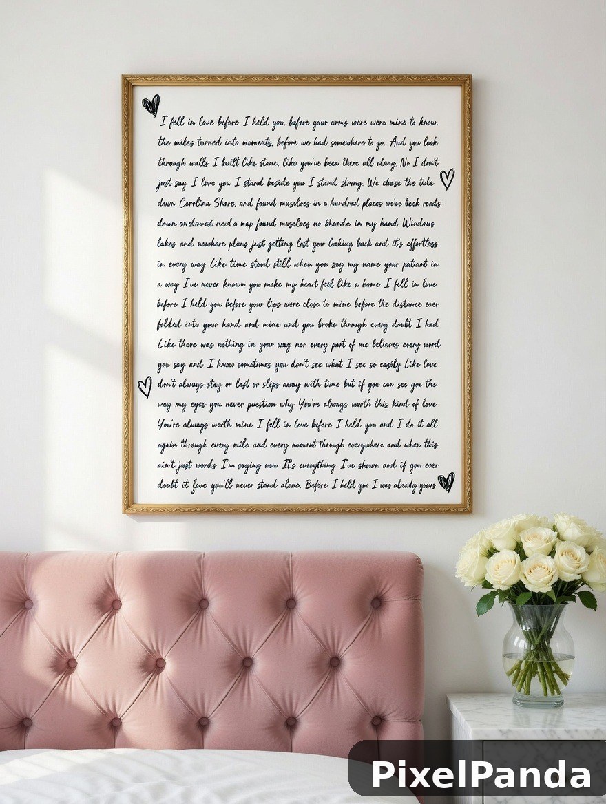 Love Letter Display — Made with PixelPanda