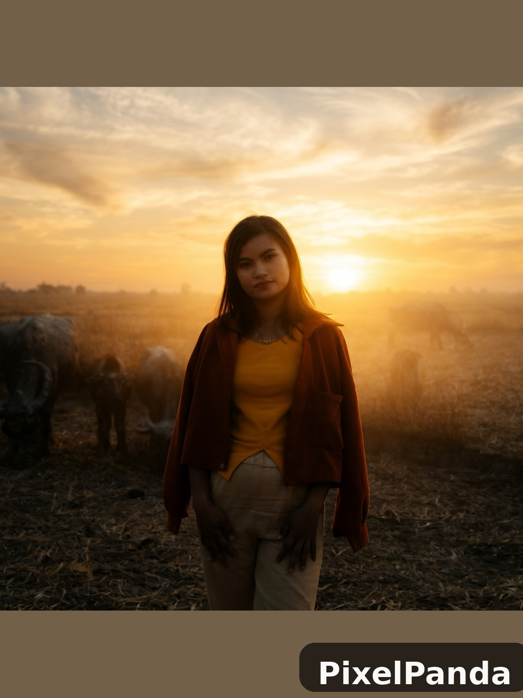 Sunset Silhouette — Made with PixelPanda