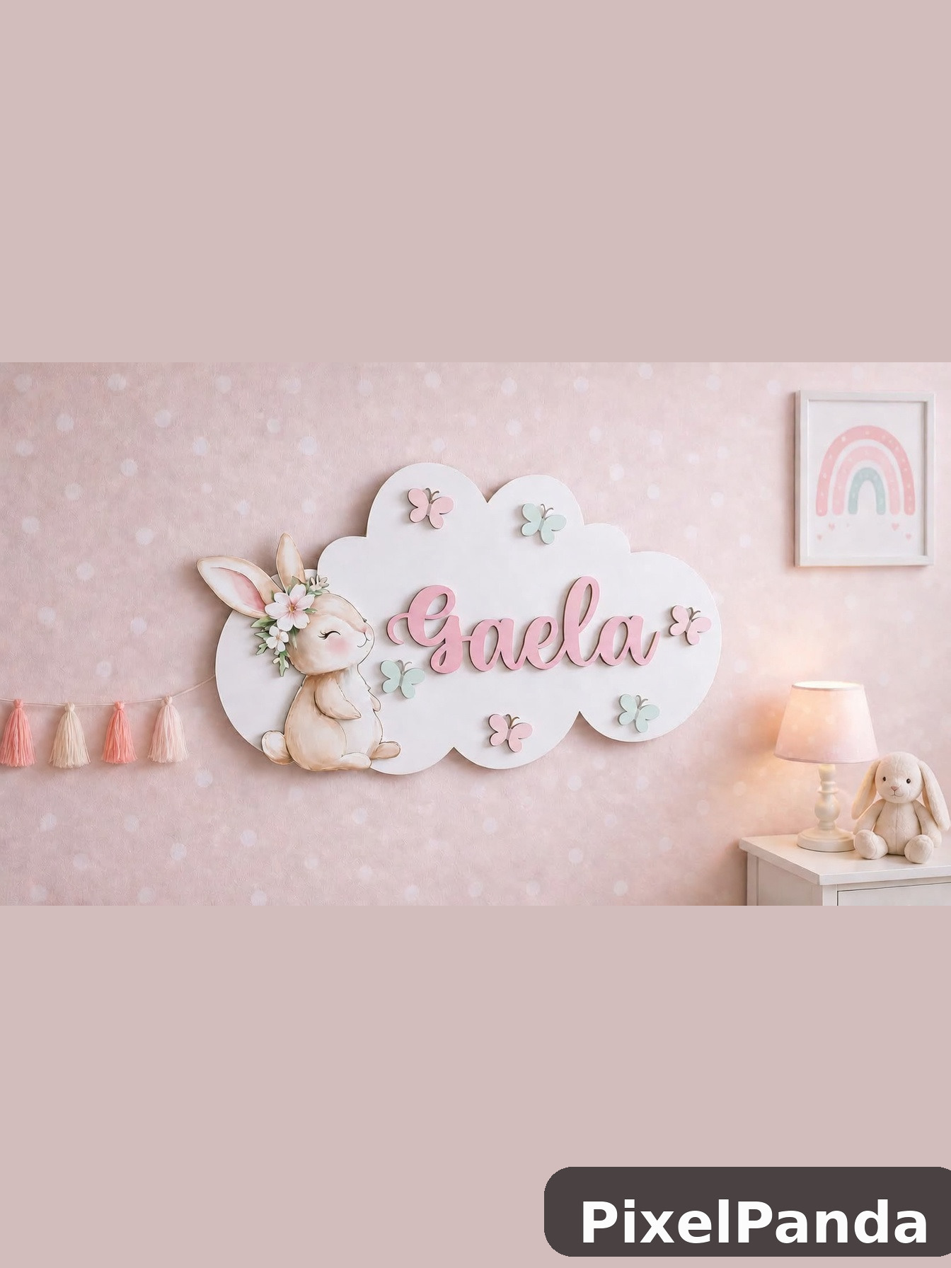 Nursery Wall Feature — Made with PixelPanda