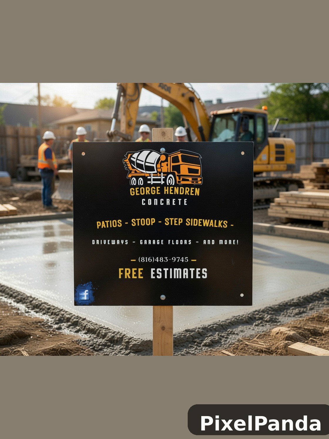 Jobsite Display — Made with PixelPanda