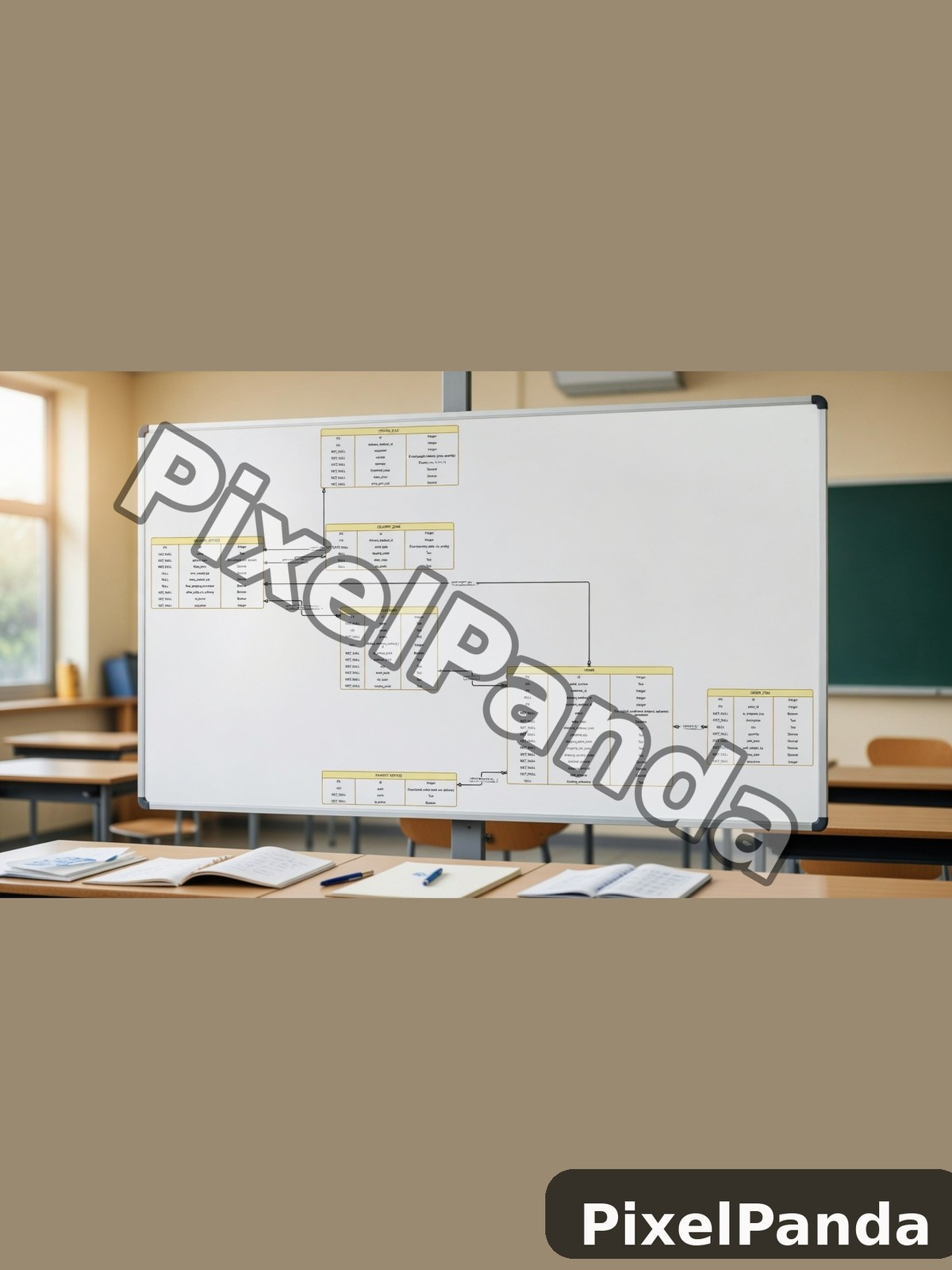 Educational Classroom — Made with PixelPanda