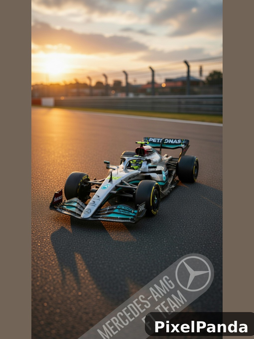 Track at Dusk — Made with PixelPanda