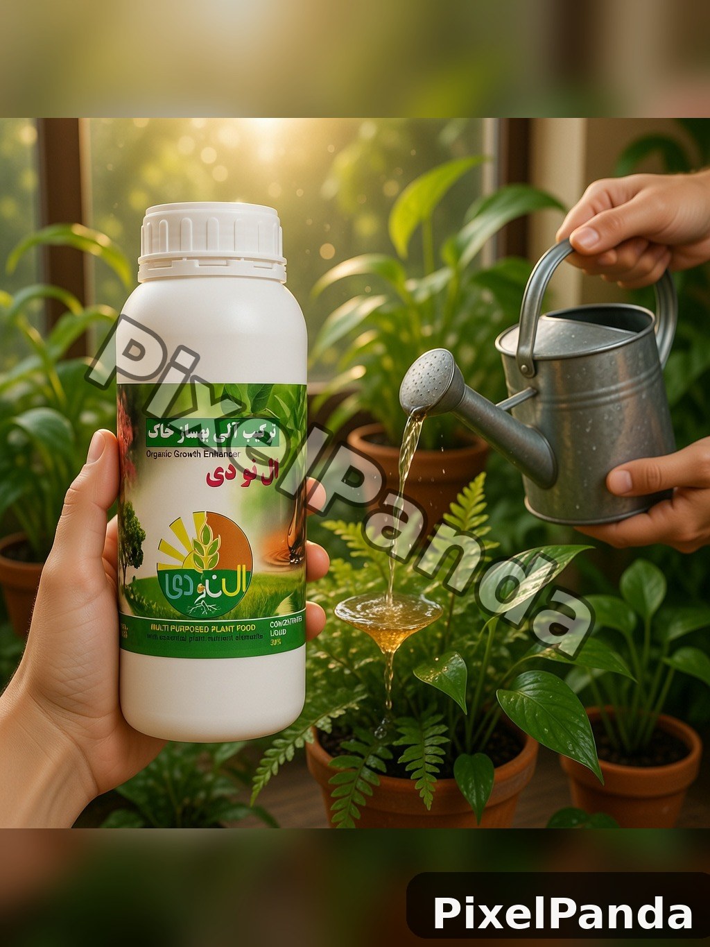 Garden Watering Scene