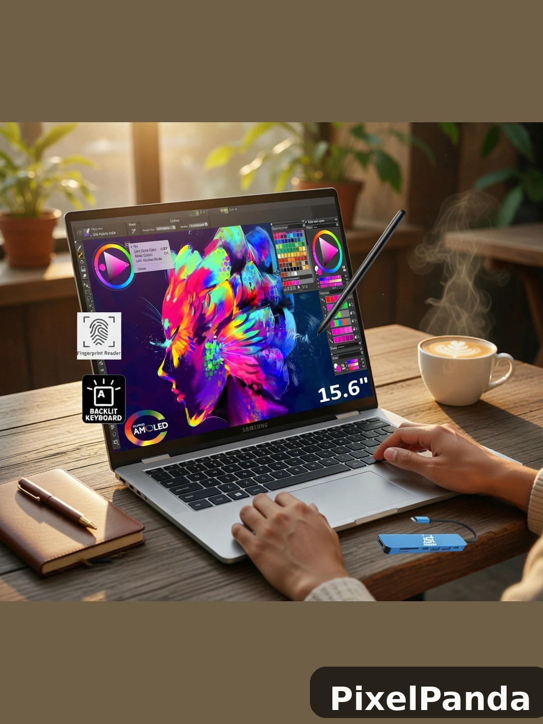 Coffee Shop Creative Work — Made with PixelPanda