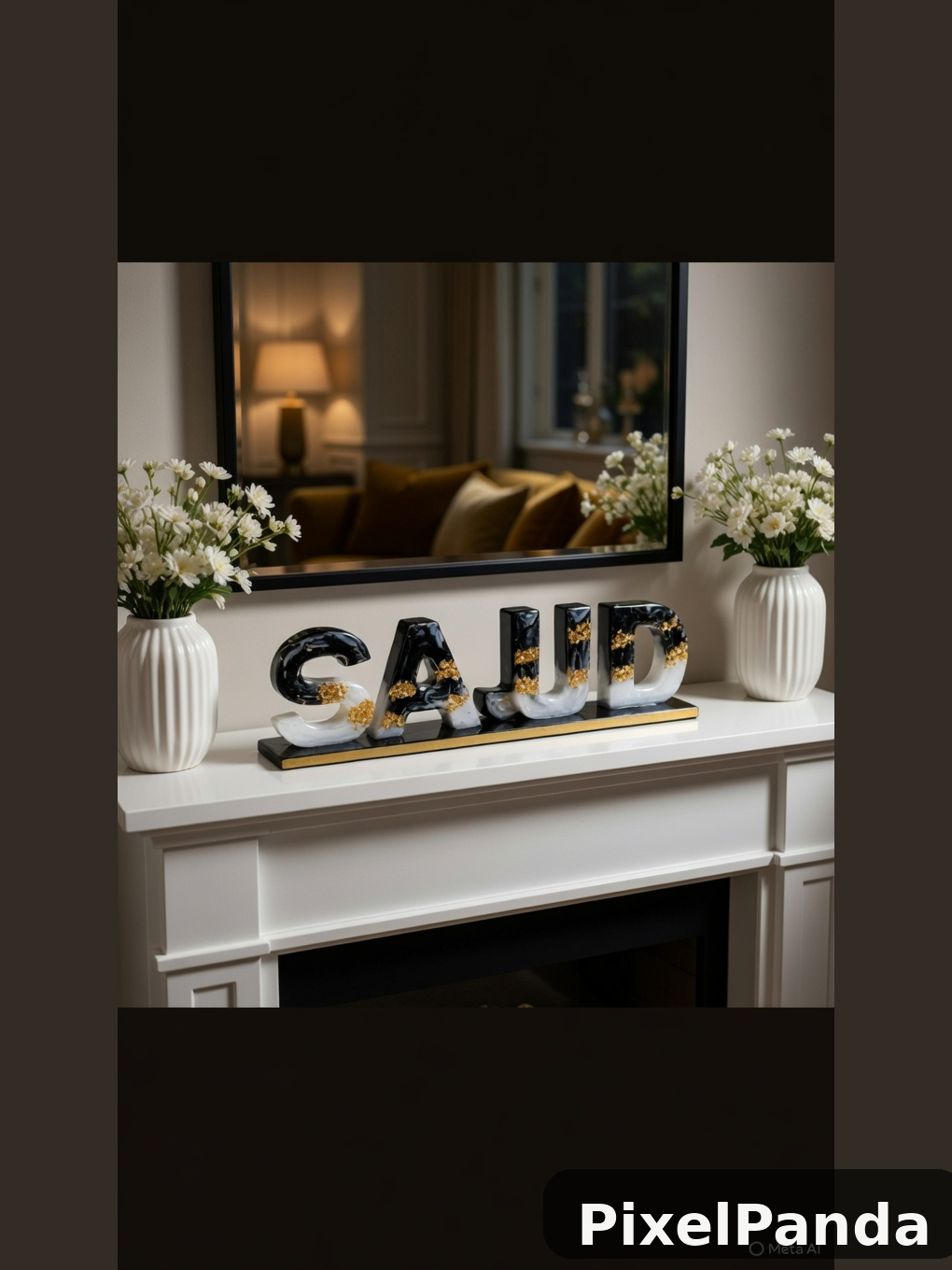 Luxury Mantelpiece — Made with PixelPanda